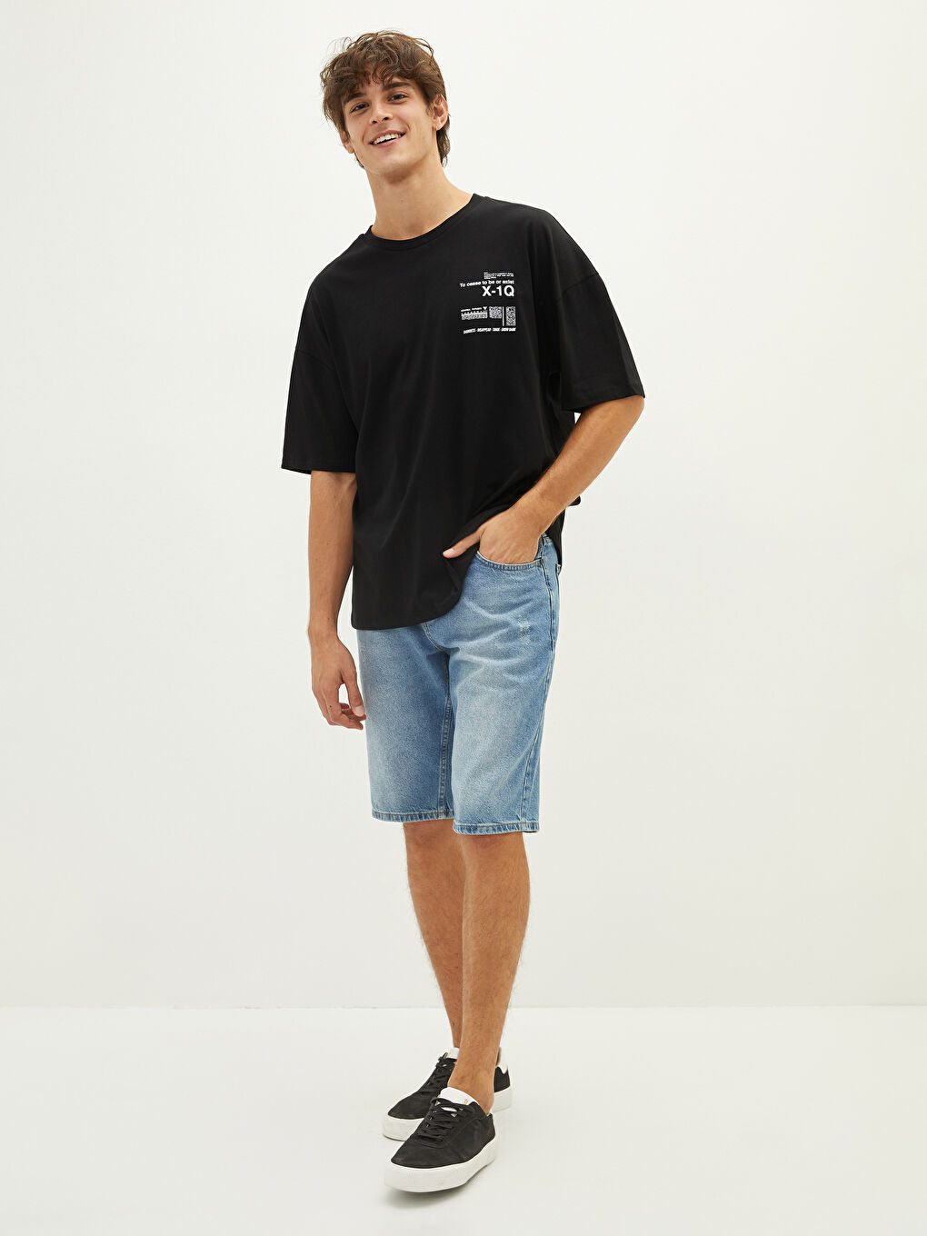 Crew Neck Short Sleeved Printed Combed Cotton Men's T-Shirt 2-Pack-9