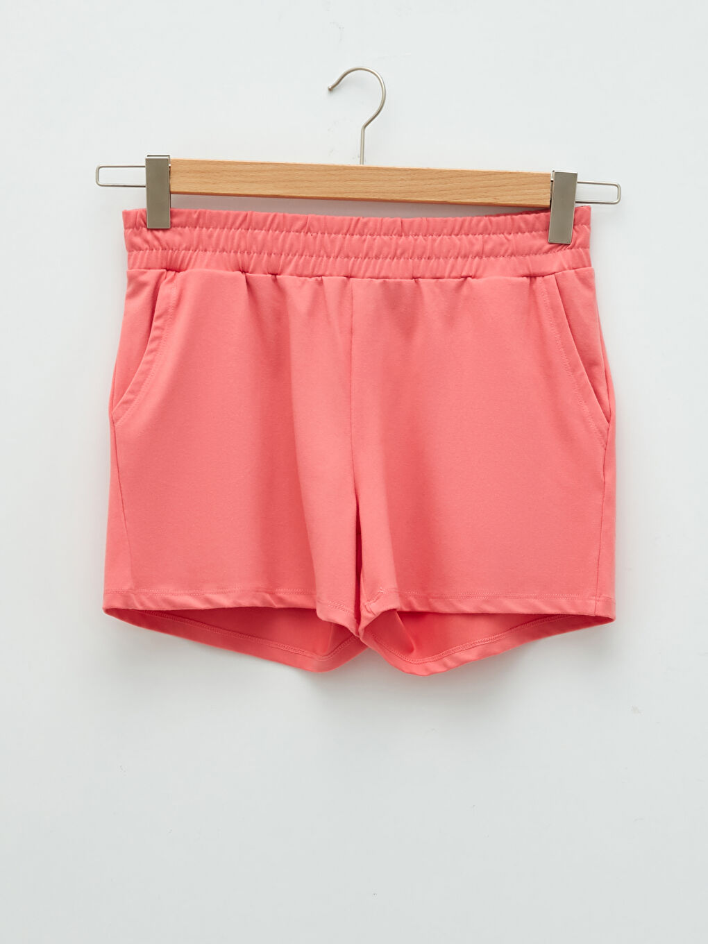 Elastic Waist Flat Pocket Detailed Women's Sports Shorts -S1M610Z8-R8L