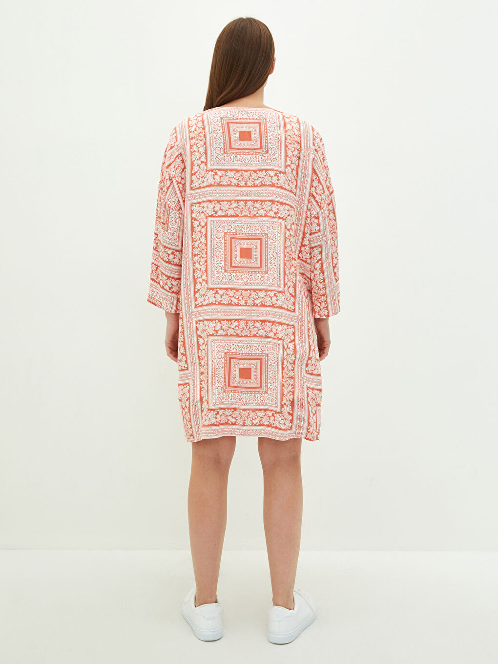 Patterned Viscose Women's Jacket-3
