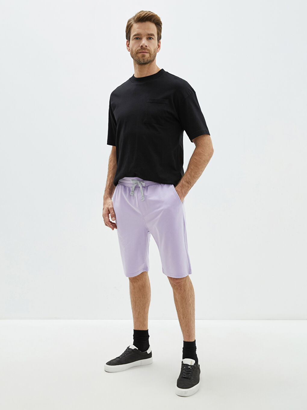 LCWAIKIKI Basic Standard Fit Men's Bermuda Shorts -S1M882Z8-G0W