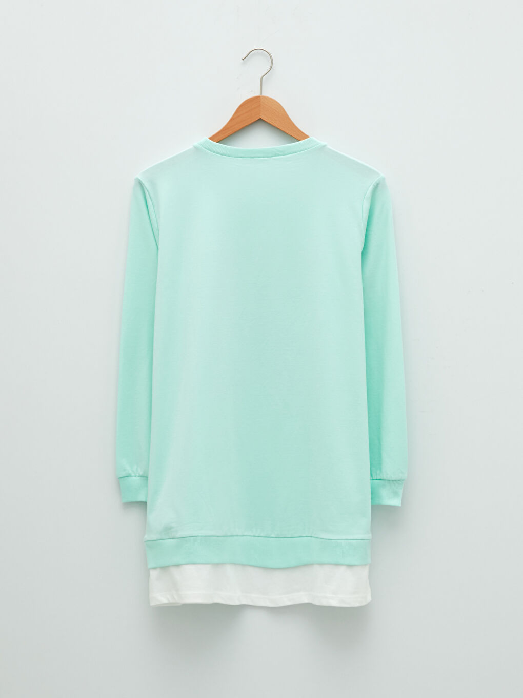 Crew Neck Printed Long Sleeve Women's Tunic-6