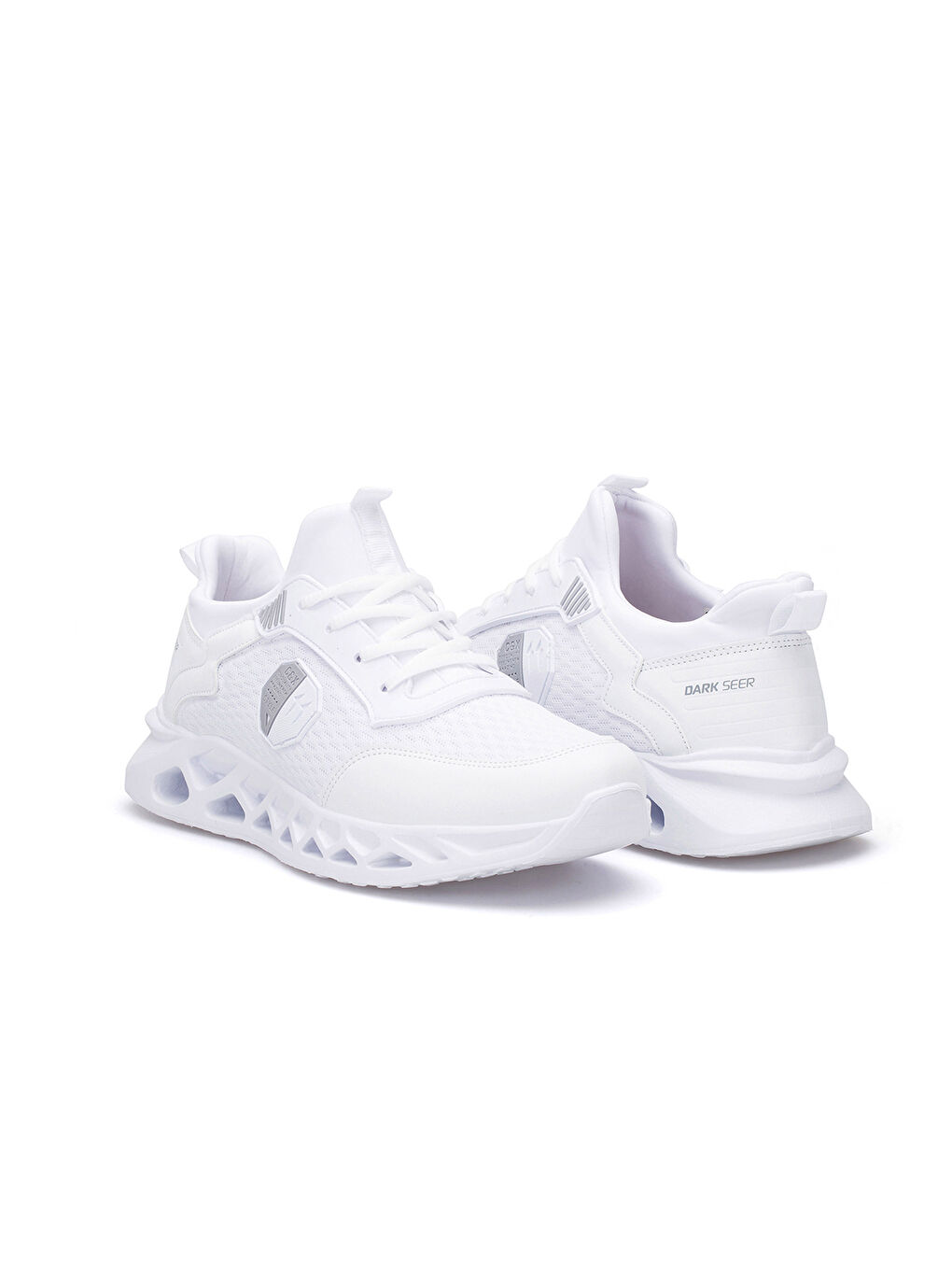 Beyaz Bağcıklı Erkek Aktif Spor Ayakkabı-1