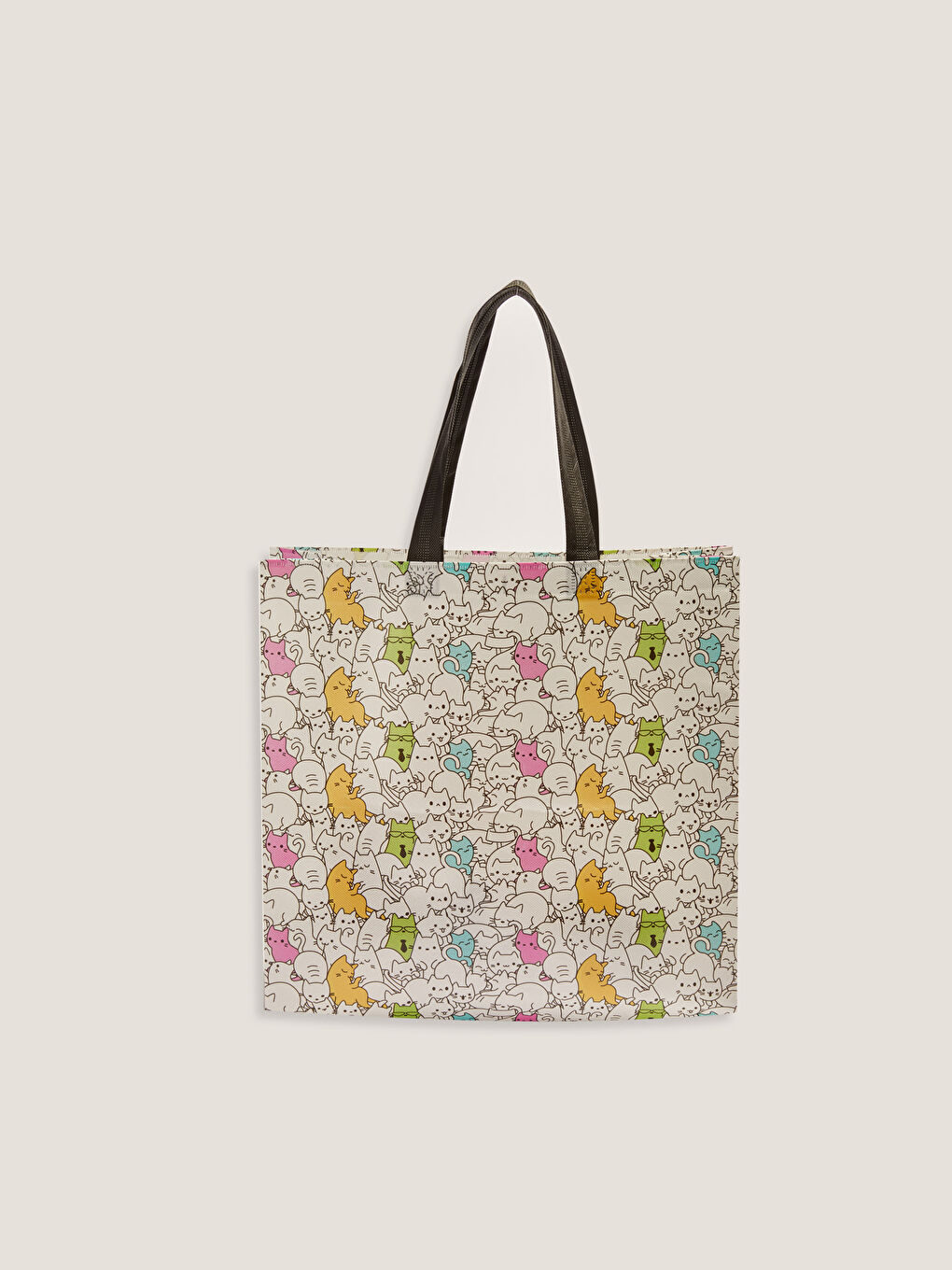 Cat Printed Shopping Bag-1