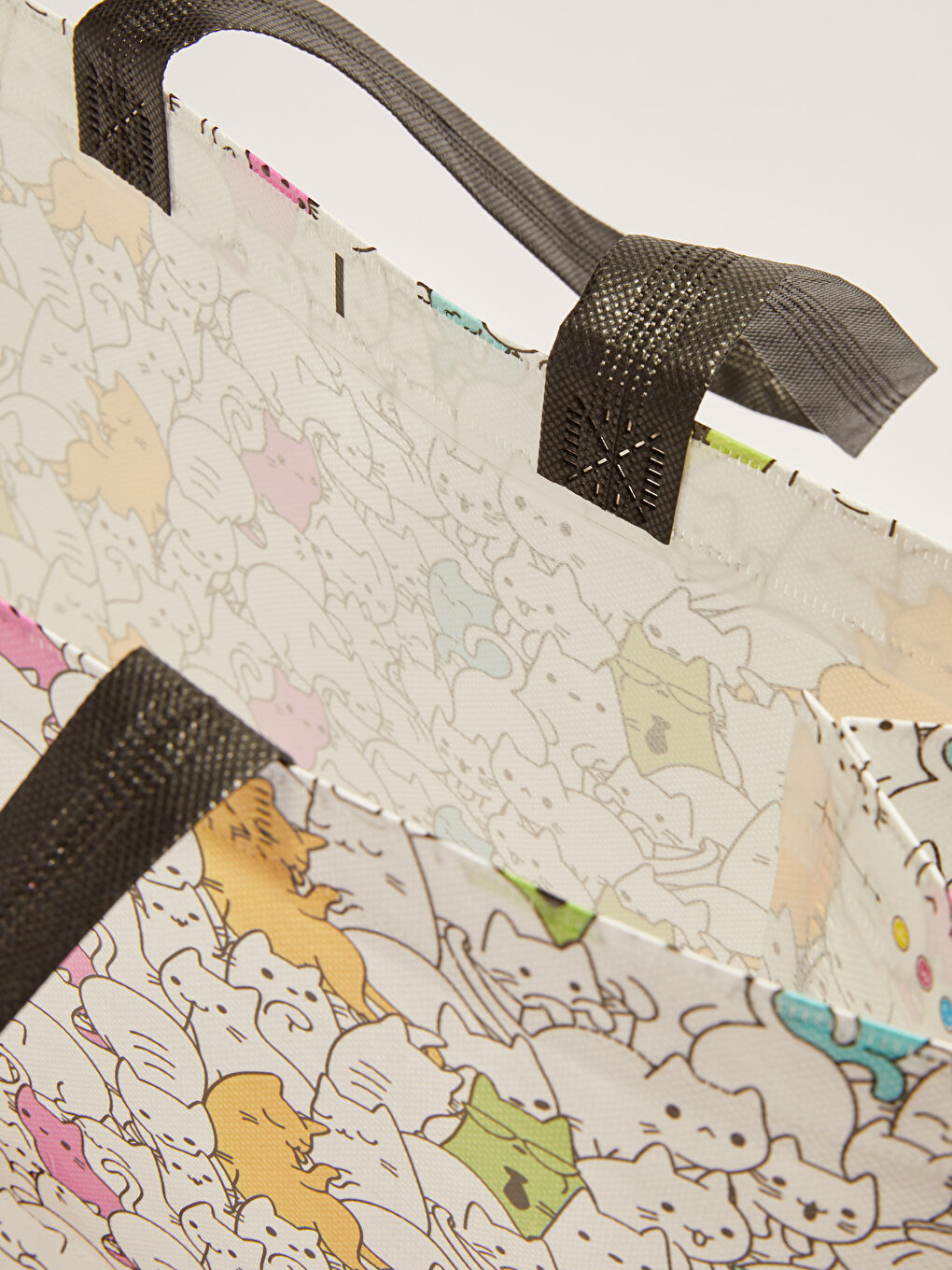 Cat Printed Shopping Bag-2