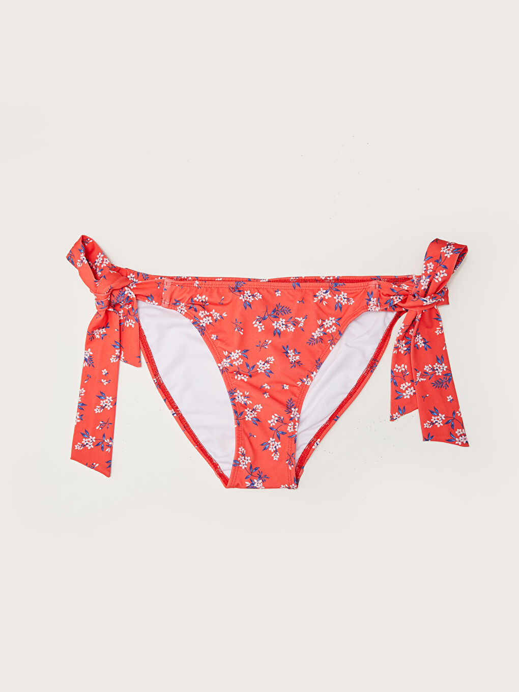 Floral Printed Lacing Detail Women's Bikini Bottom -S1MD59Z8-LTQ