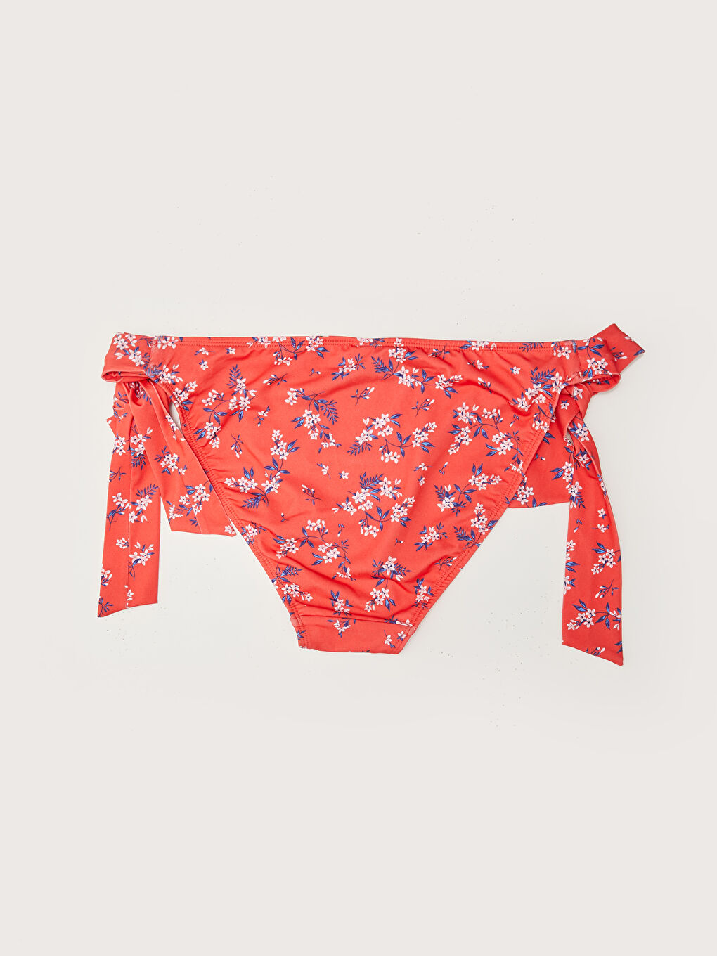Floral Printed Lacing Detail Women's Bikini Bottom -S1MD59Z8-LTQ