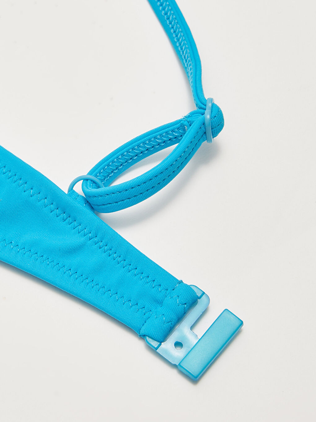 Women's Ruffle Detail Plain Bikini Top-3