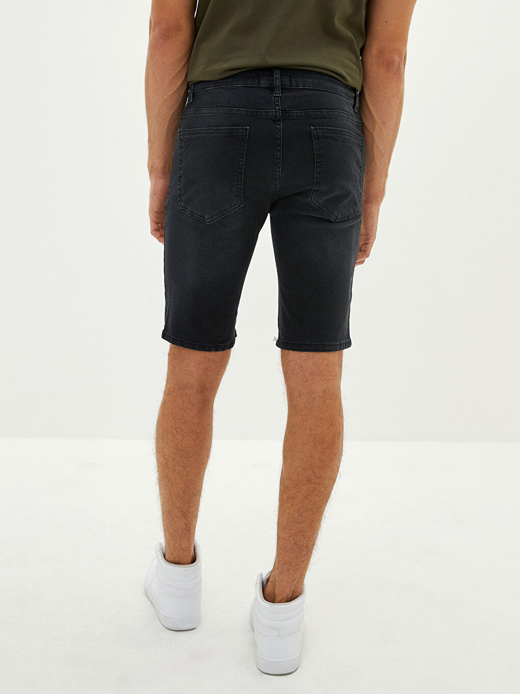Slim Fit Men's Jean Shorts -S1ME54Z8-326