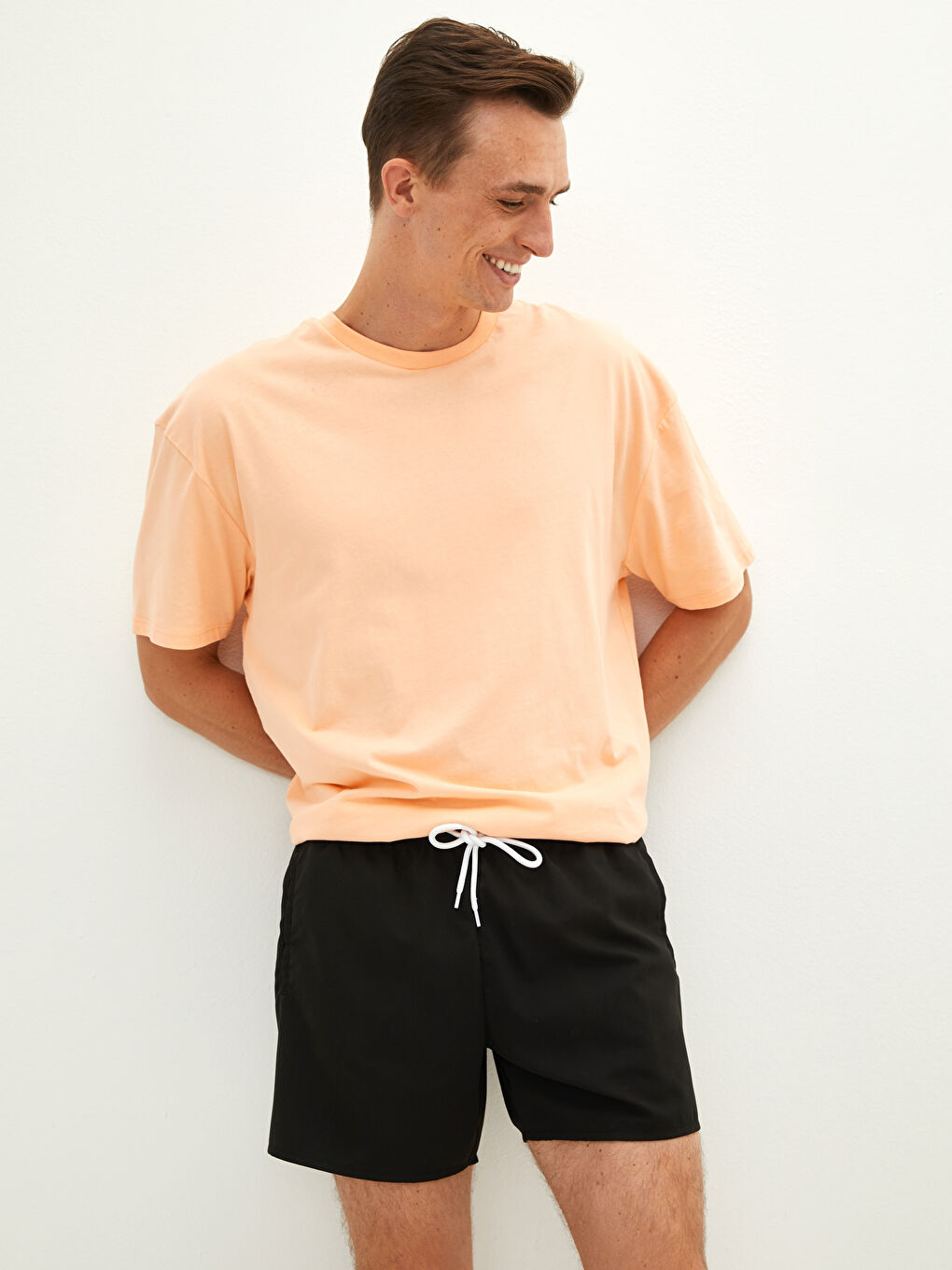 Basic Men's Short Swim Shorts -S1ME76Z8-CVL