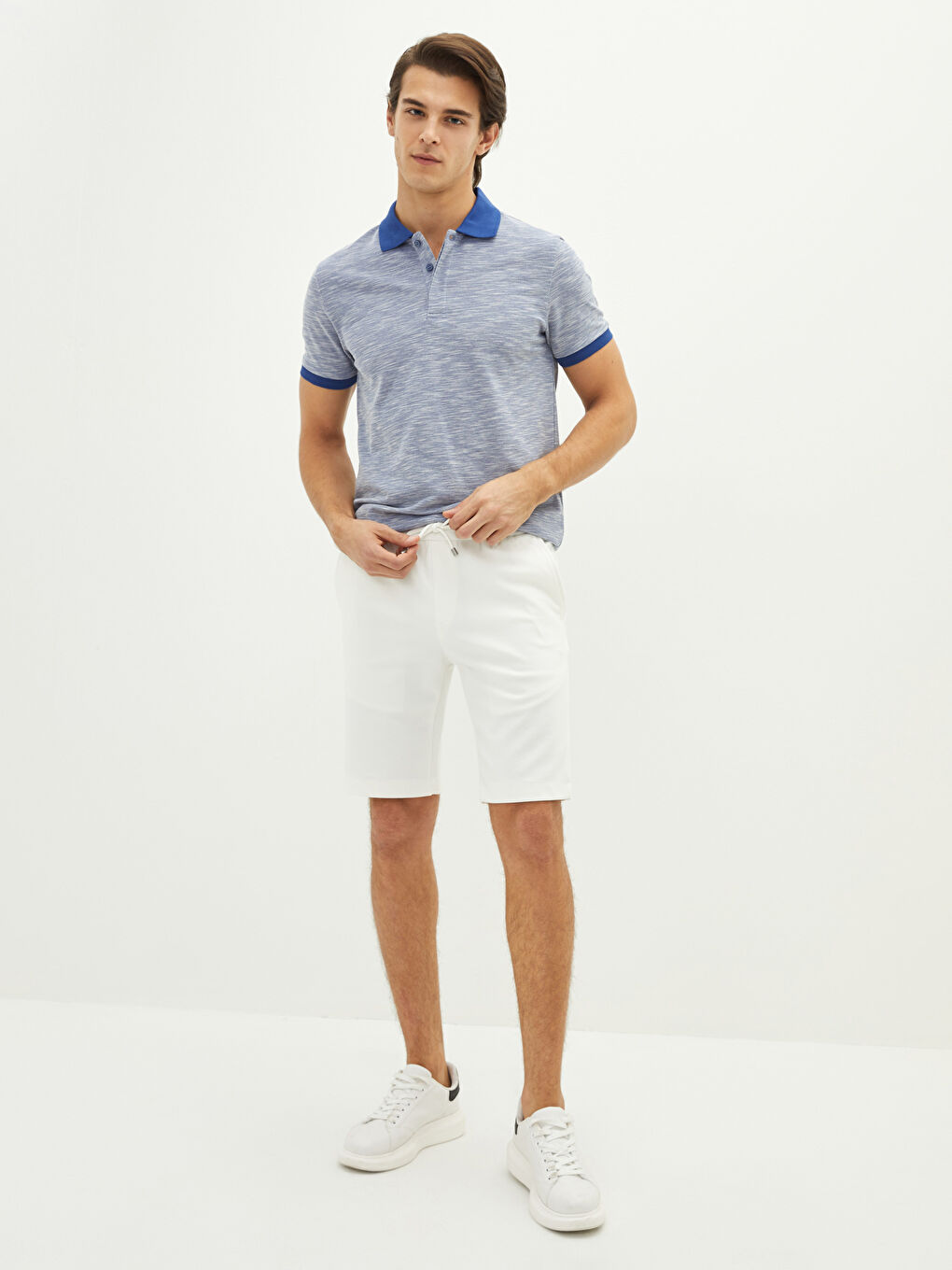 شورت برمودا للرجال بقصة عادية-1