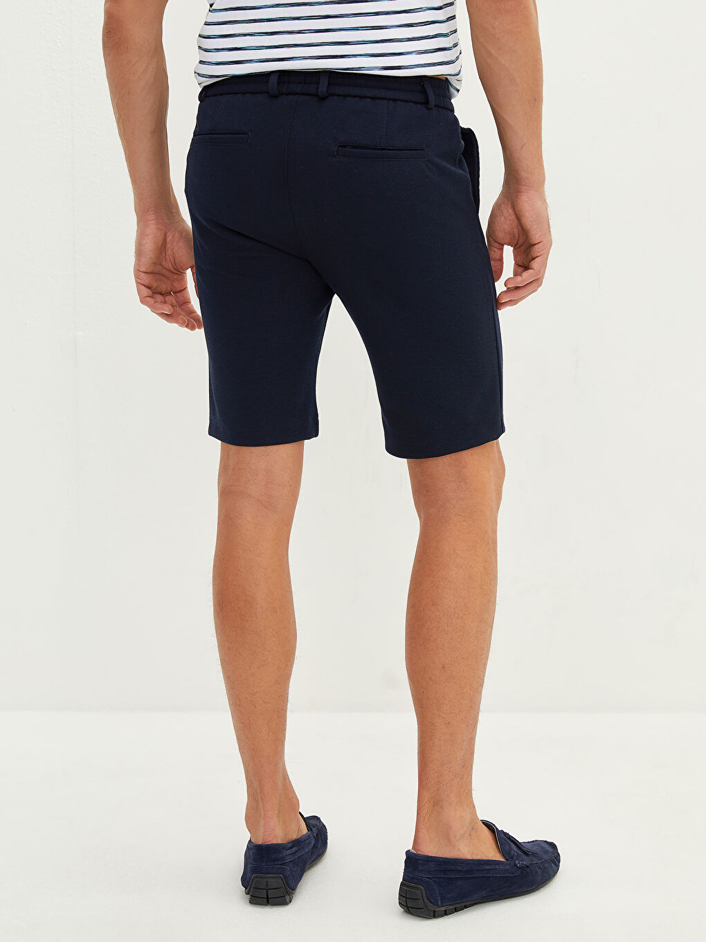 شورت برمودا للرجال بقصة عادية-3