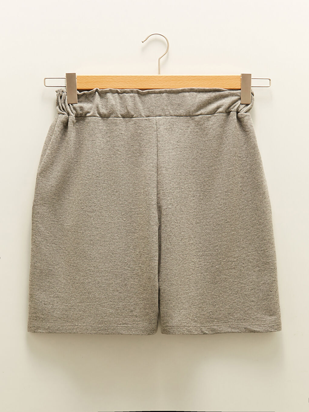 Women's Bermuda Shorts With Elastic Waist Pocket Detailed -S1MF00Z8-998