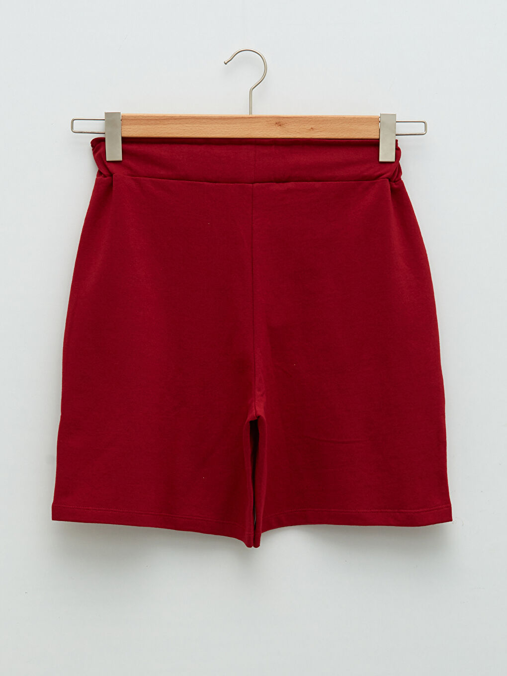 Women's Bermuda Shorts With Elastic Waist Pocket Detailed -S1MF00Z8-R3Q