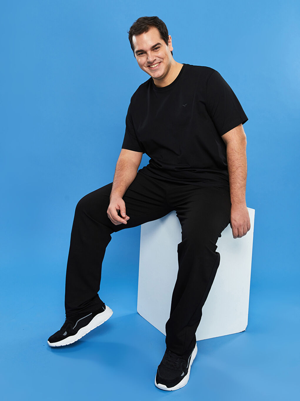 Plus Size Waist Elastic Tracksuit Bottom