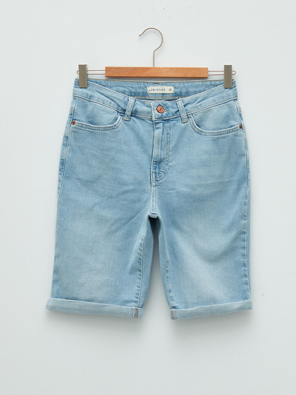 LCW Jeans Basic Pamuklu Kadın Jean Şort -S1MI00Z8-311