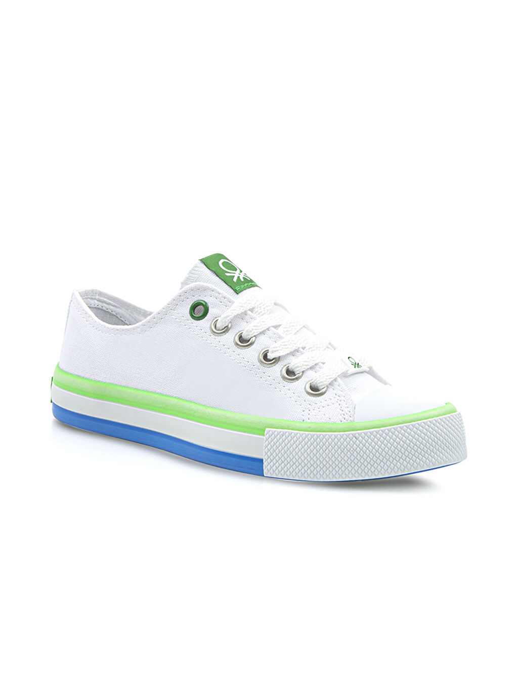 Beyaz Bağcıklı Erkek Çocuk Spor Ayakkabı-1