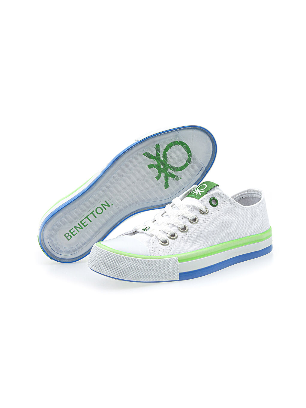 Beyaz Bağcıklı Erkek Çocuk Spor Ayakkabı-3