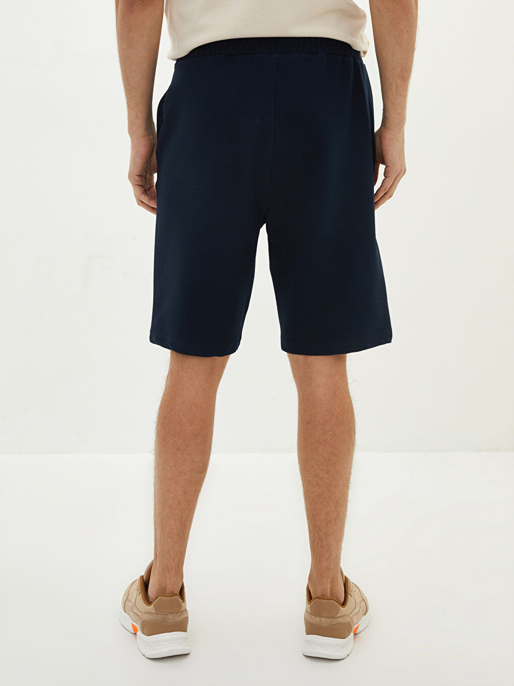 Lacivert Standart Kalıp Erkek Roller Şort-3