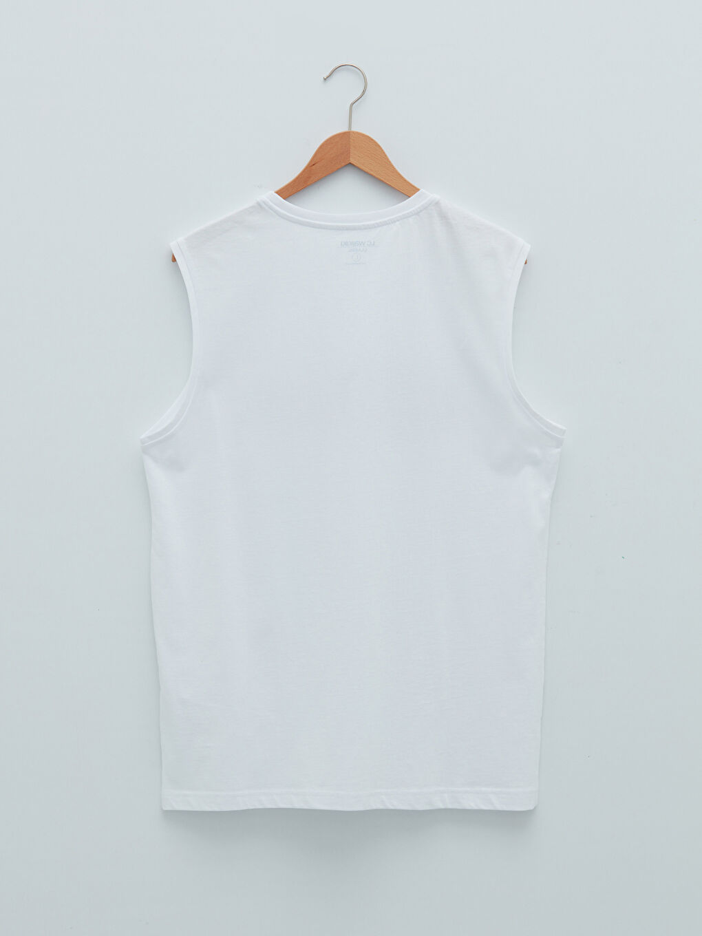 قميص داخلي بدون أكمام مطبوع بكول مدور قطن رجال-6