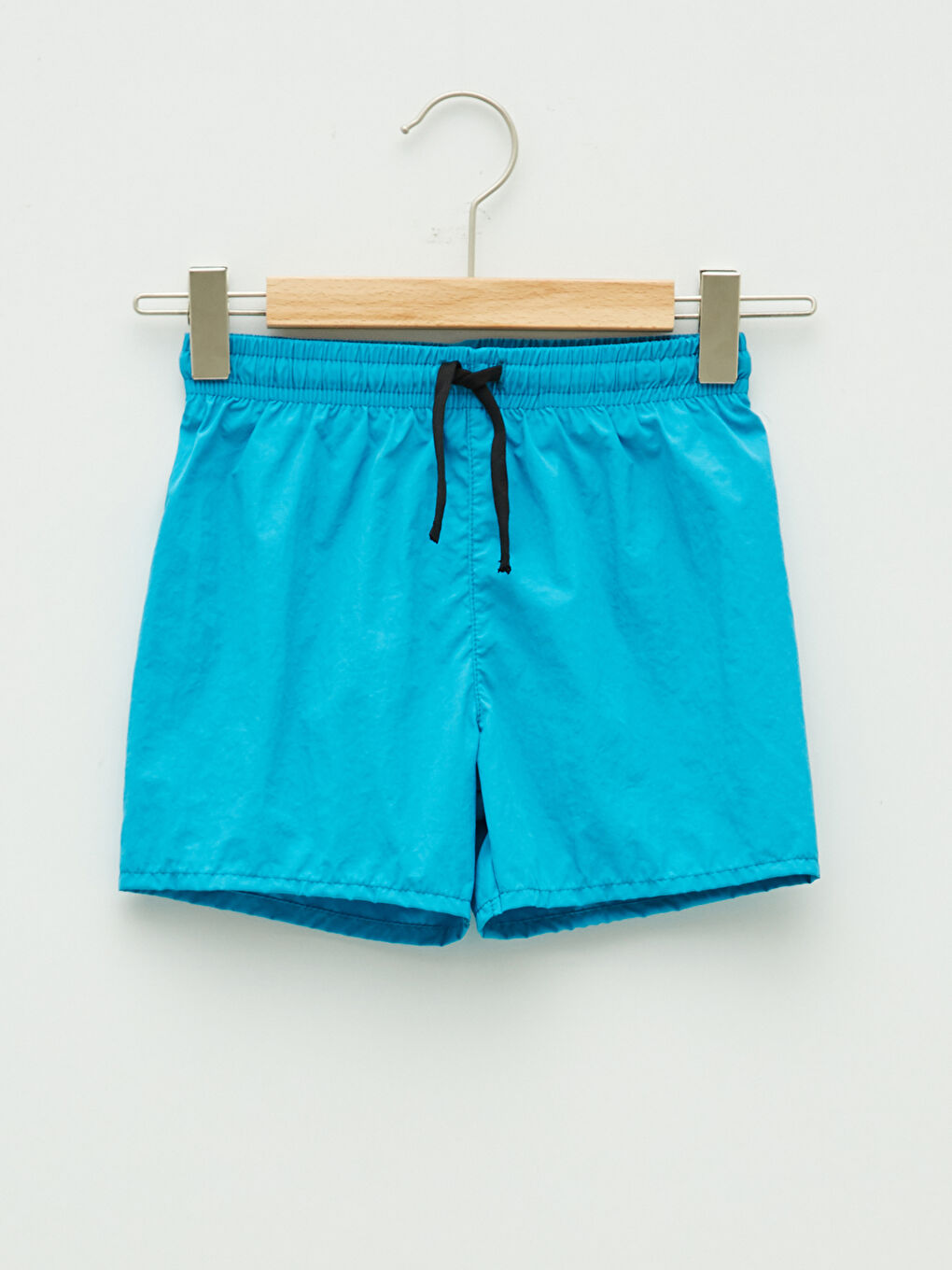 Turkuaz Beli Lastikli Basic Erkek Bebek Deniz Şortu