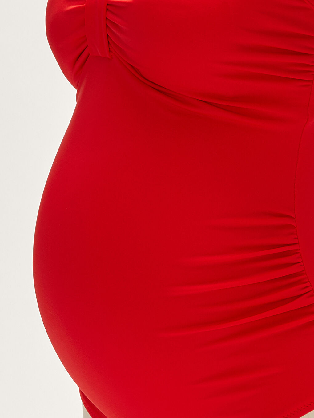 Costum de baie drept pentru gravide cu bretele ajustabile-2