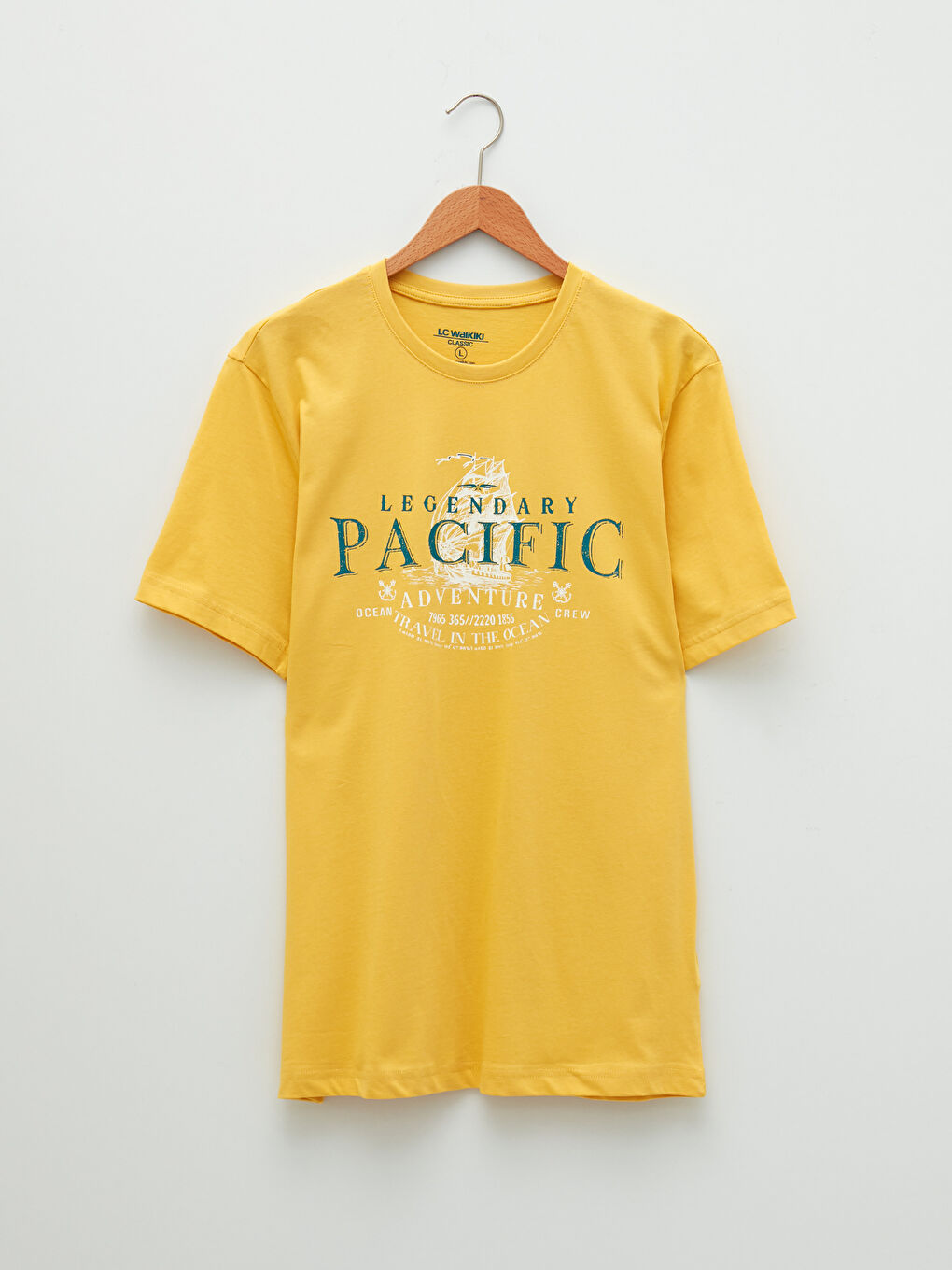 Crew Neck Short Sleeve Printed Combed Cotton Men's T-shirt-6