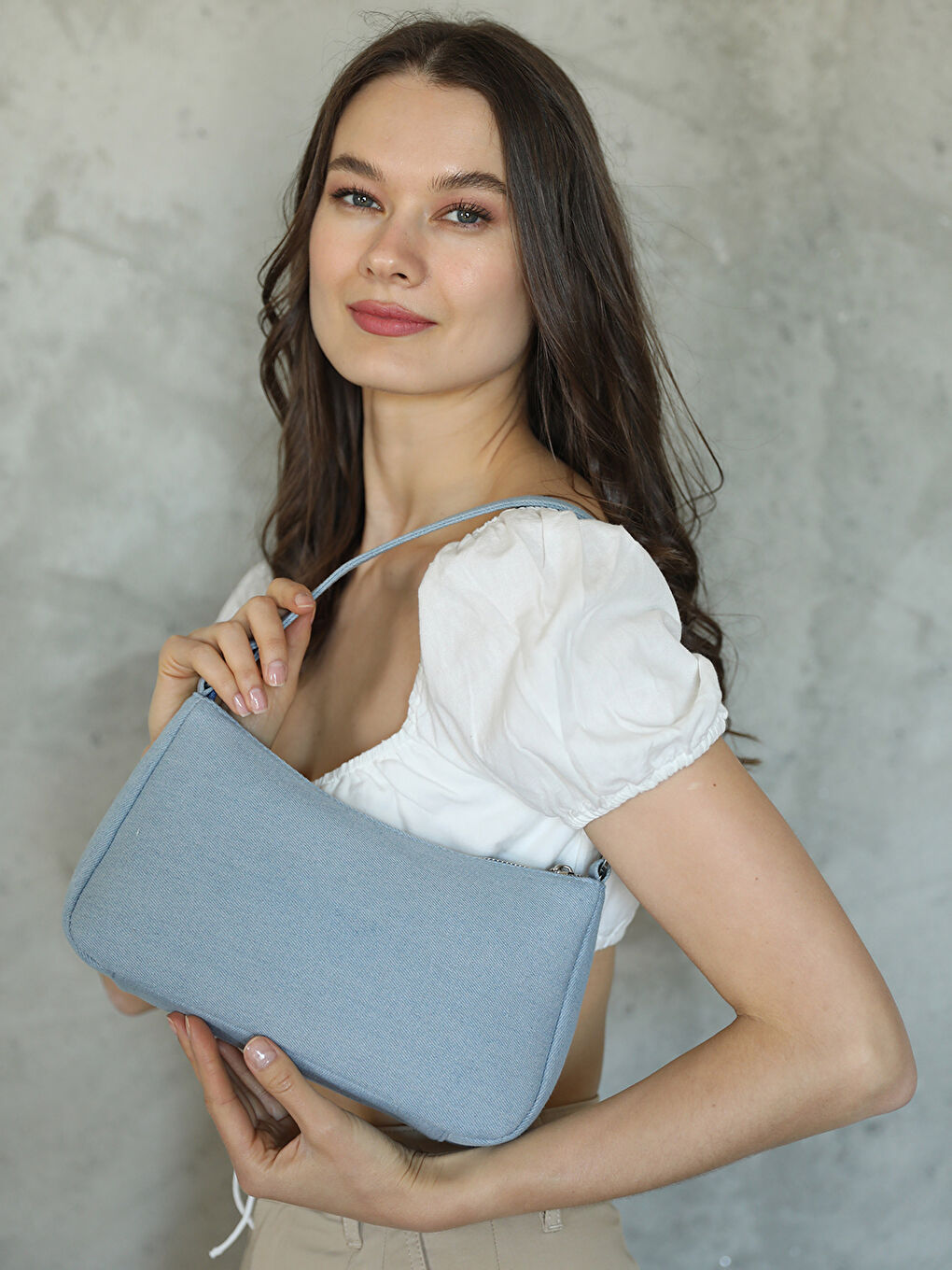 İndigo Kadın Baget Çanta-3