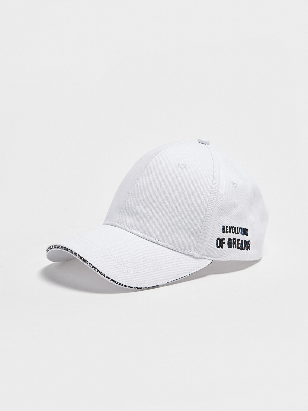 Lettering Detailed Cotton Hat-1