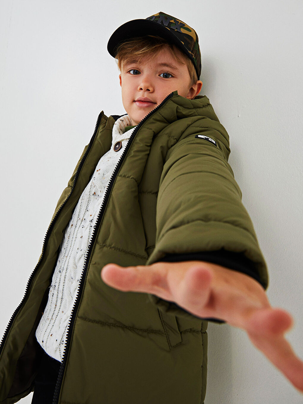 Palton Gros cu Glugă pentru Băieți