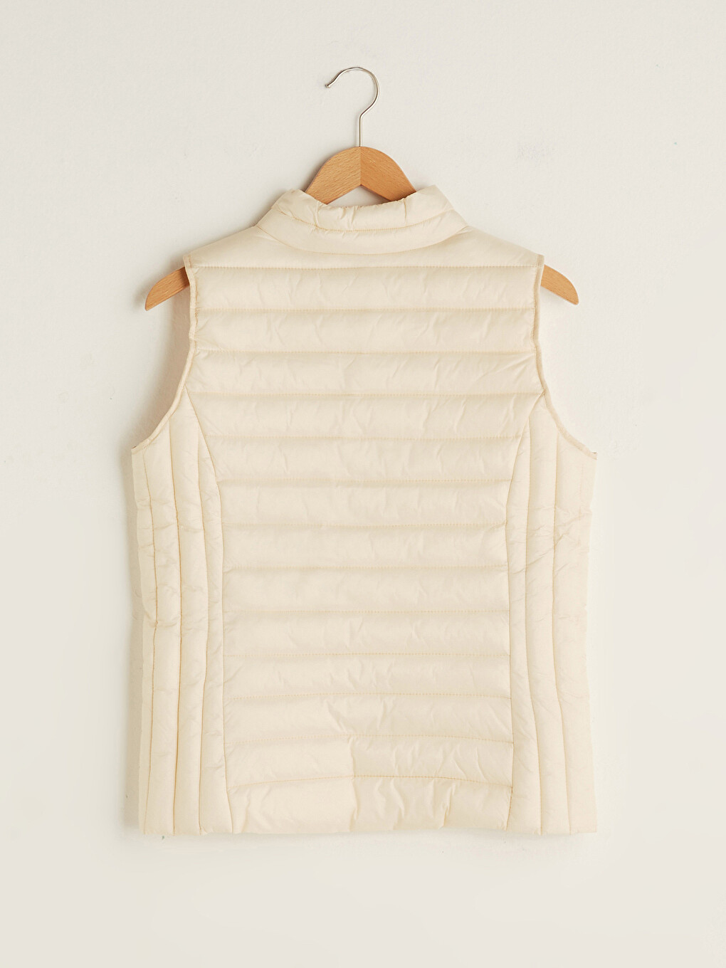 Women's Vest And Bag With Stand Collar Zipper Closure Sleeveless-9
