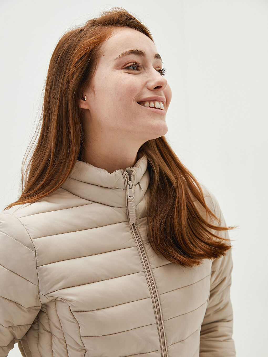 Скрытый худи с воротником-трубой, на молнии, с длинным рукавом, тонкий женский пуховик и сумка-4