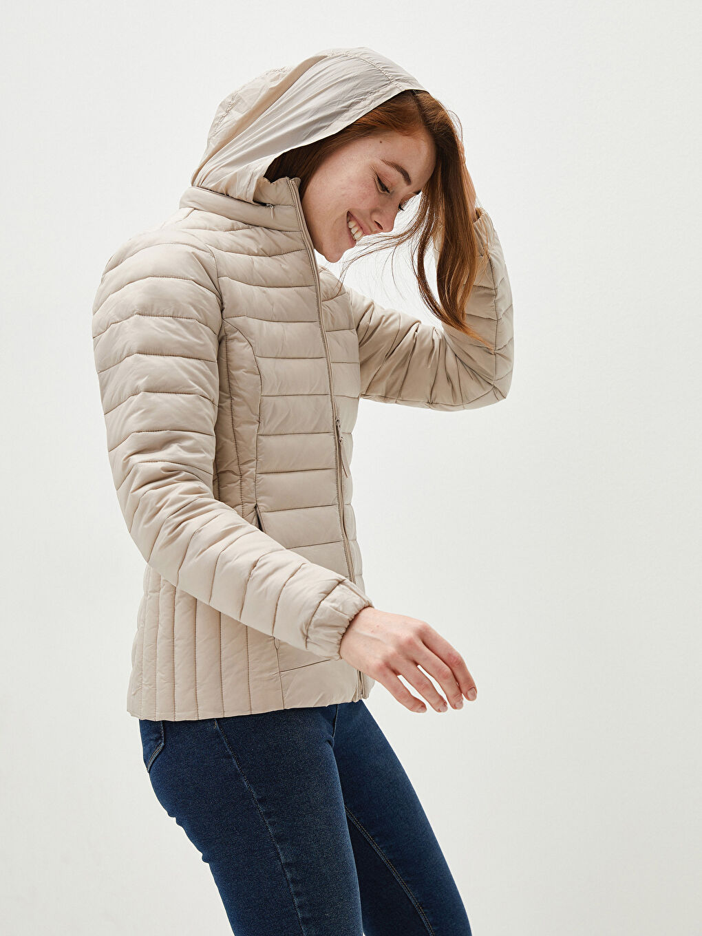 Скрытый худи с воротником-трубой, на молнии, с длинным рукавом, тонкий женский пуховик и сумка