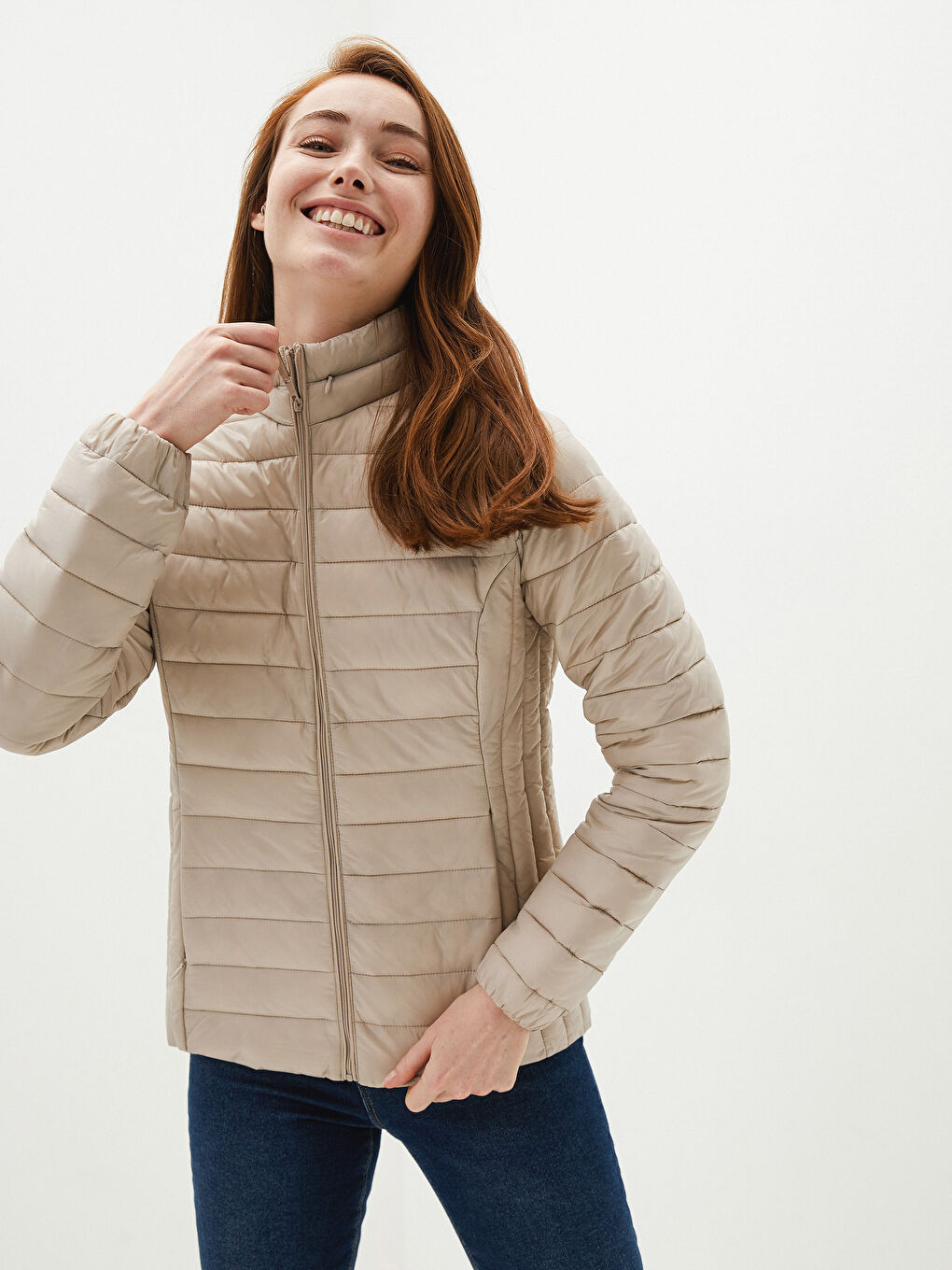 Скрытый худи с воротником-трубой, на молнии, с длинным рукавом, тонкий женский пуховик и сумка-1