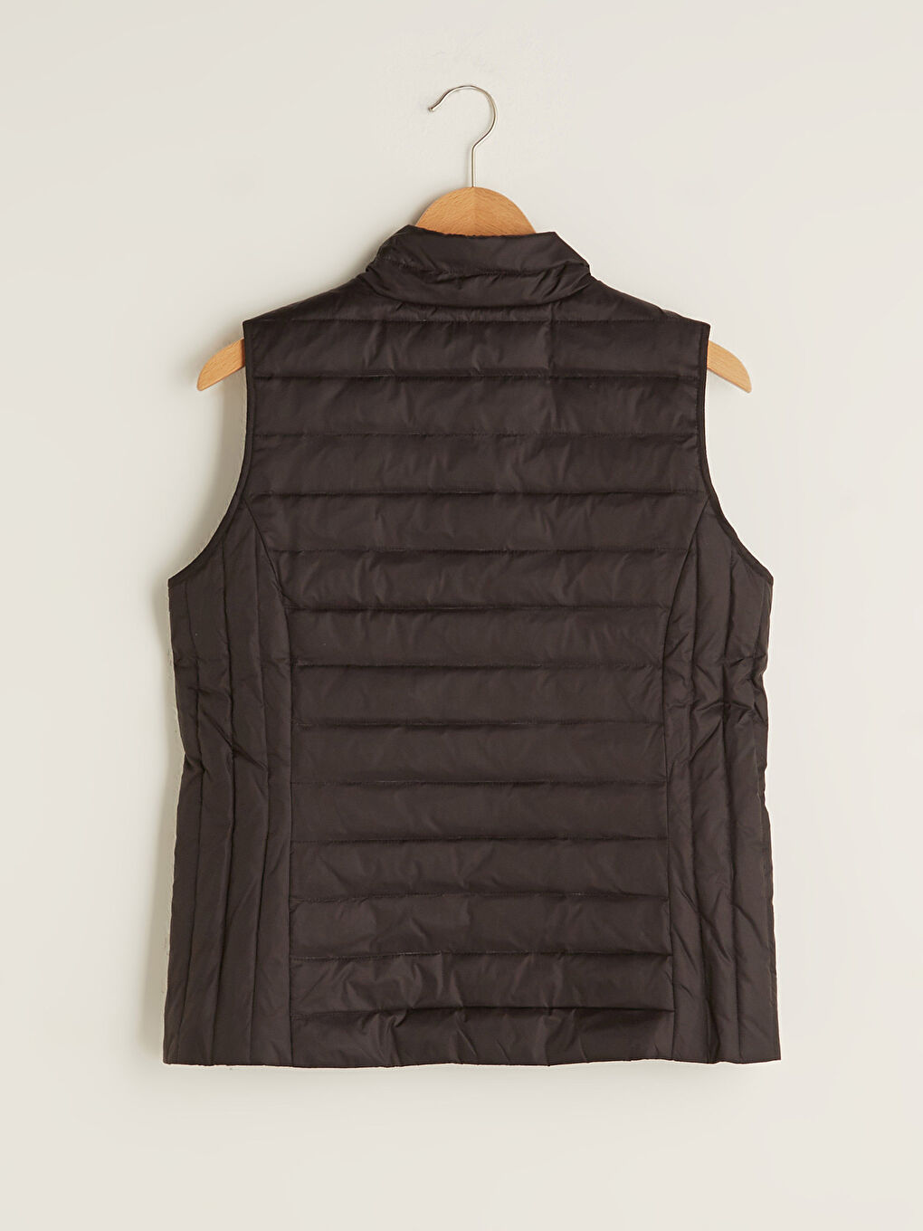 ძაბრისებრი საყელო სწორი უმკლავო ელვაშესაკრავით ქალებისთვის დუტის ჟილეტი და ჩანთა-7