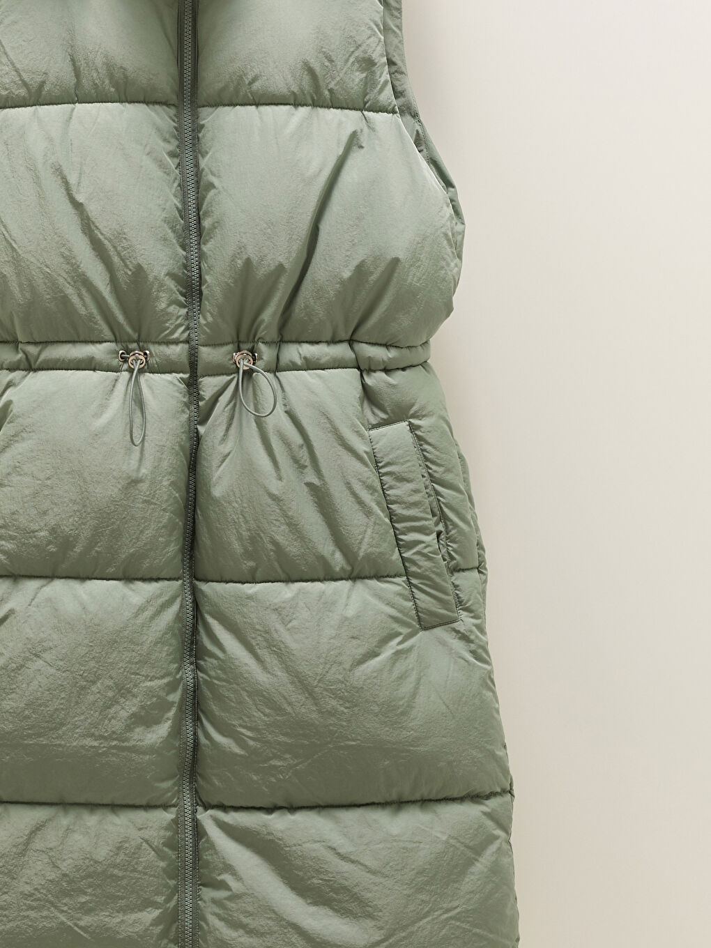 Дутый жилет с капюшоном, стандартный, без рукавов, с карманами для женщин-7