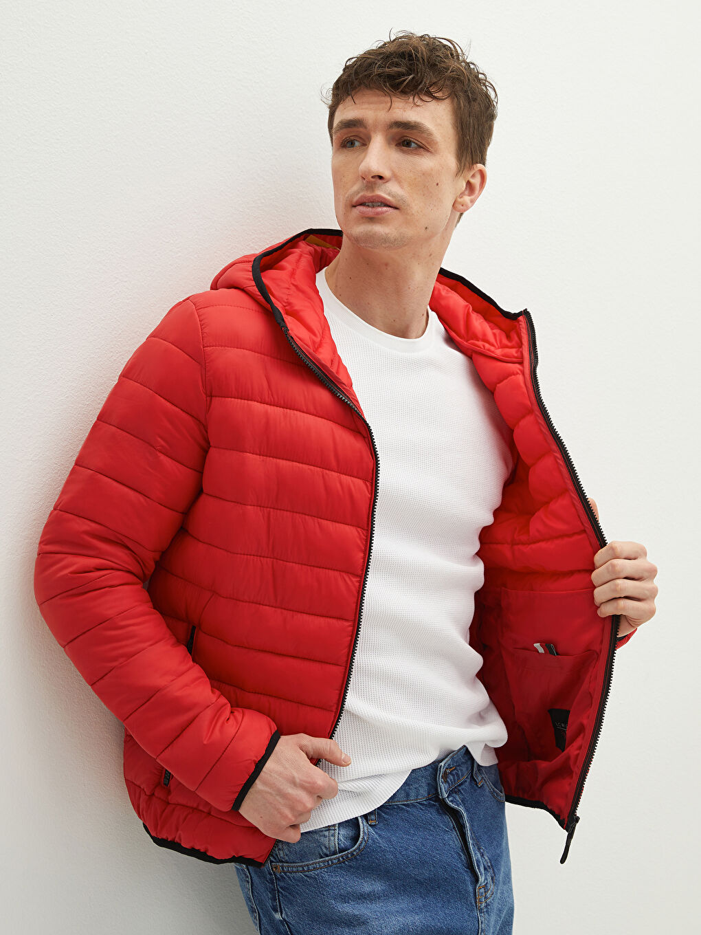 Slim Fit Hooded Men's Puffer Coat-2