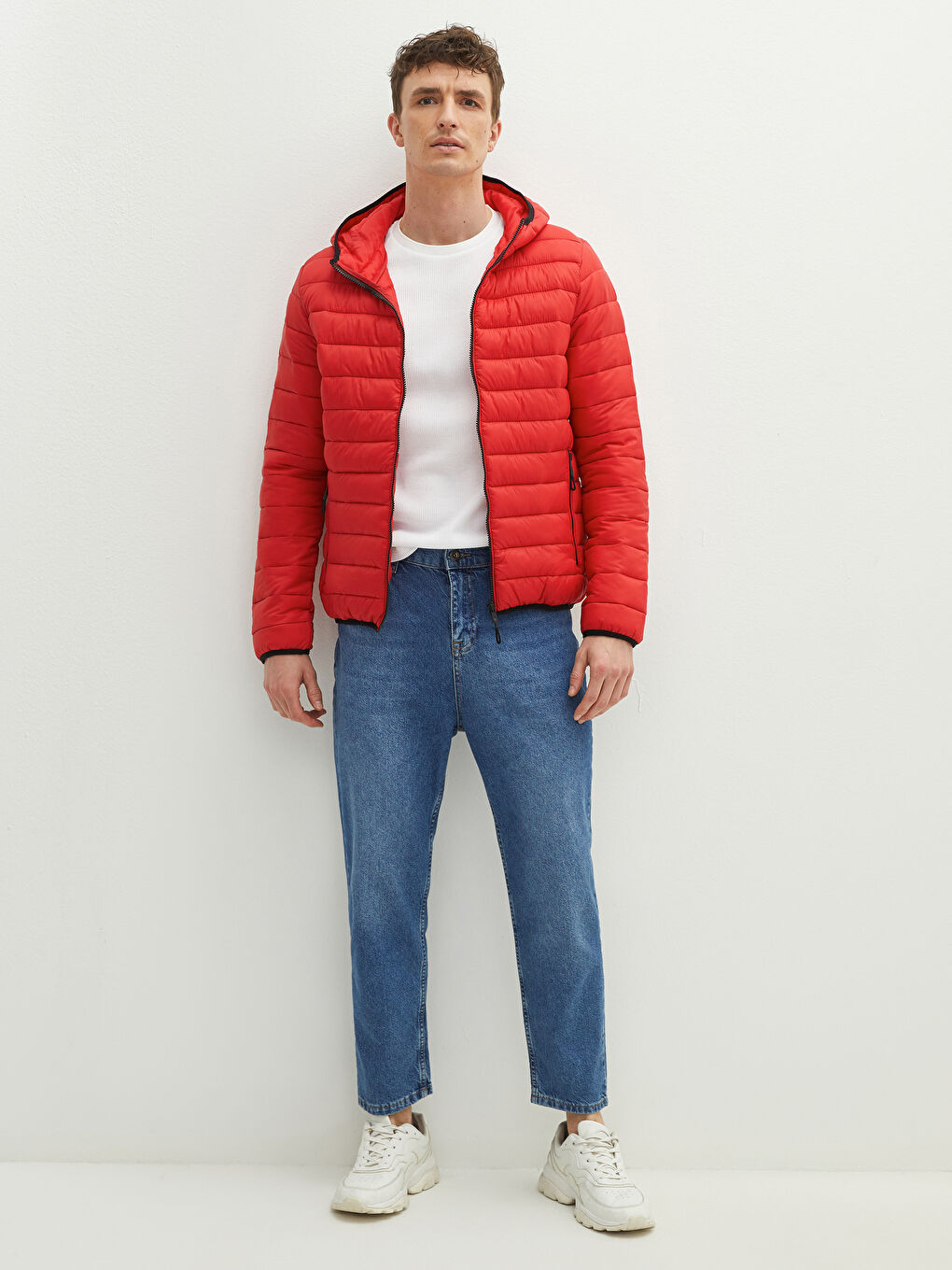 Slim Fit Hooded Men's Puffer Coat-3