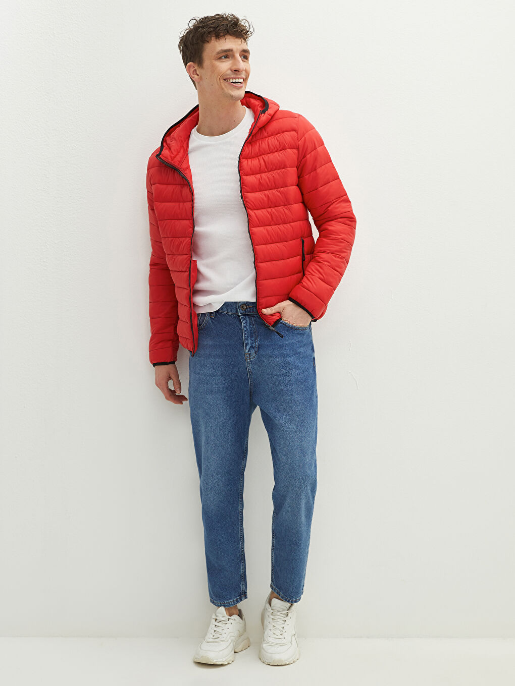 Slim Fit Hooded Men's Puffer Coat-4