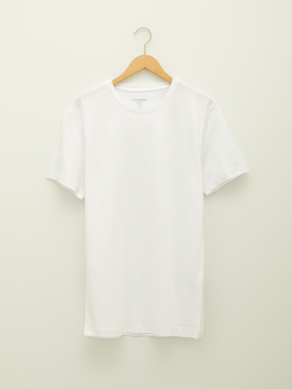 Crew Neck Short Sleeve Basic Combed Cotton Men's T-shirt-5