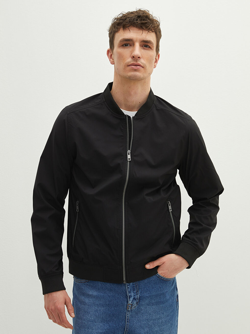 LCW Casual Standard Fit College-Kragen Herren Bomberjacke -W10070Z8-J0F