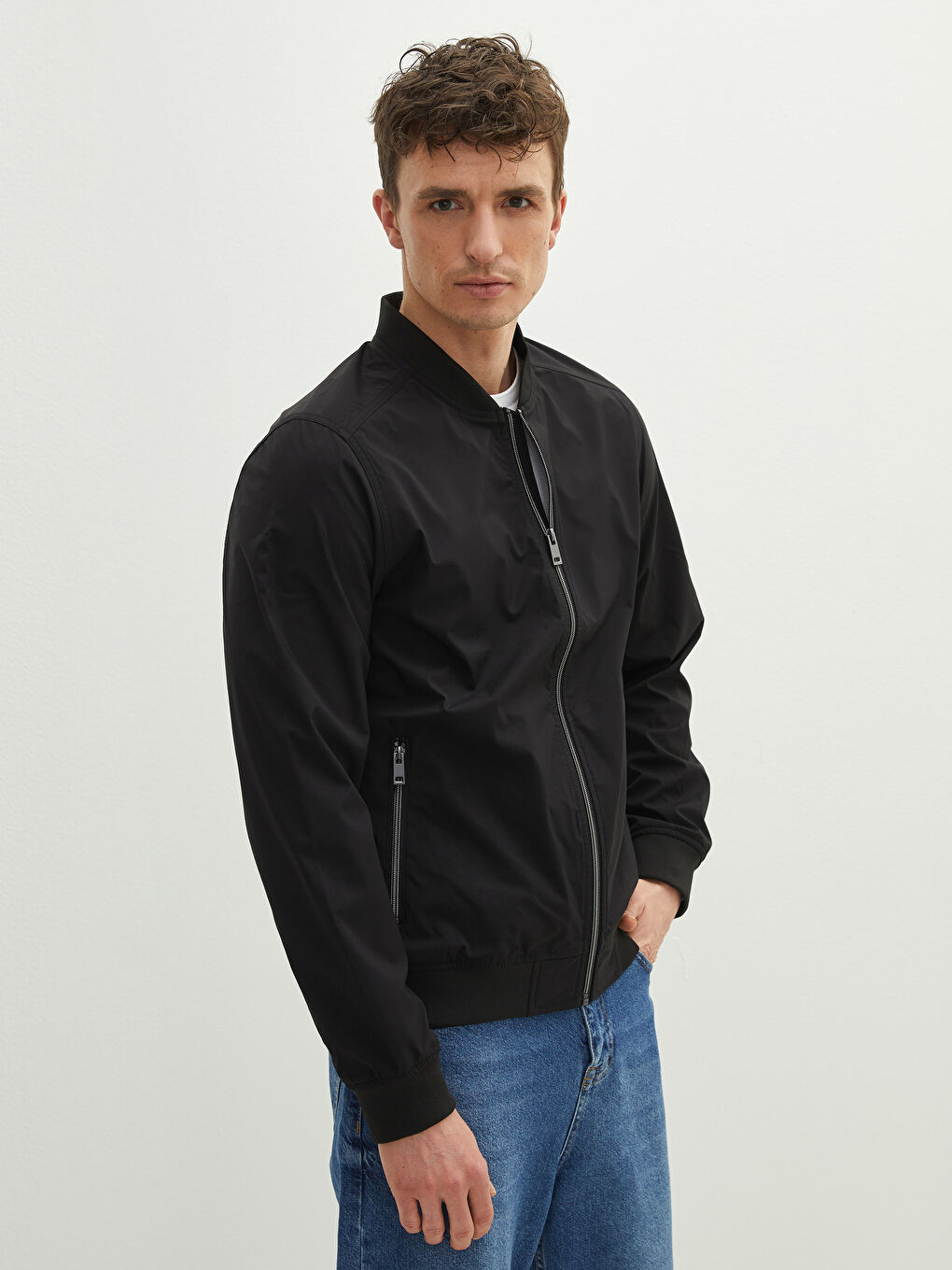 LCW Casual Standard Fit College-Kragen Herren Bomberjacke -W10070Z8-J0F