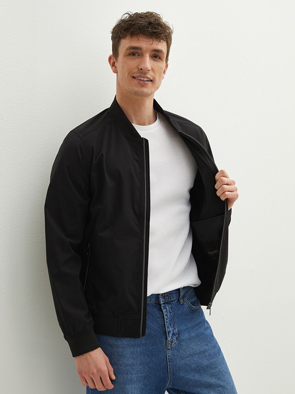 LCW Casual Standard Fit College-Kragen Herren Bomberjacke -W10070Z8-J0F