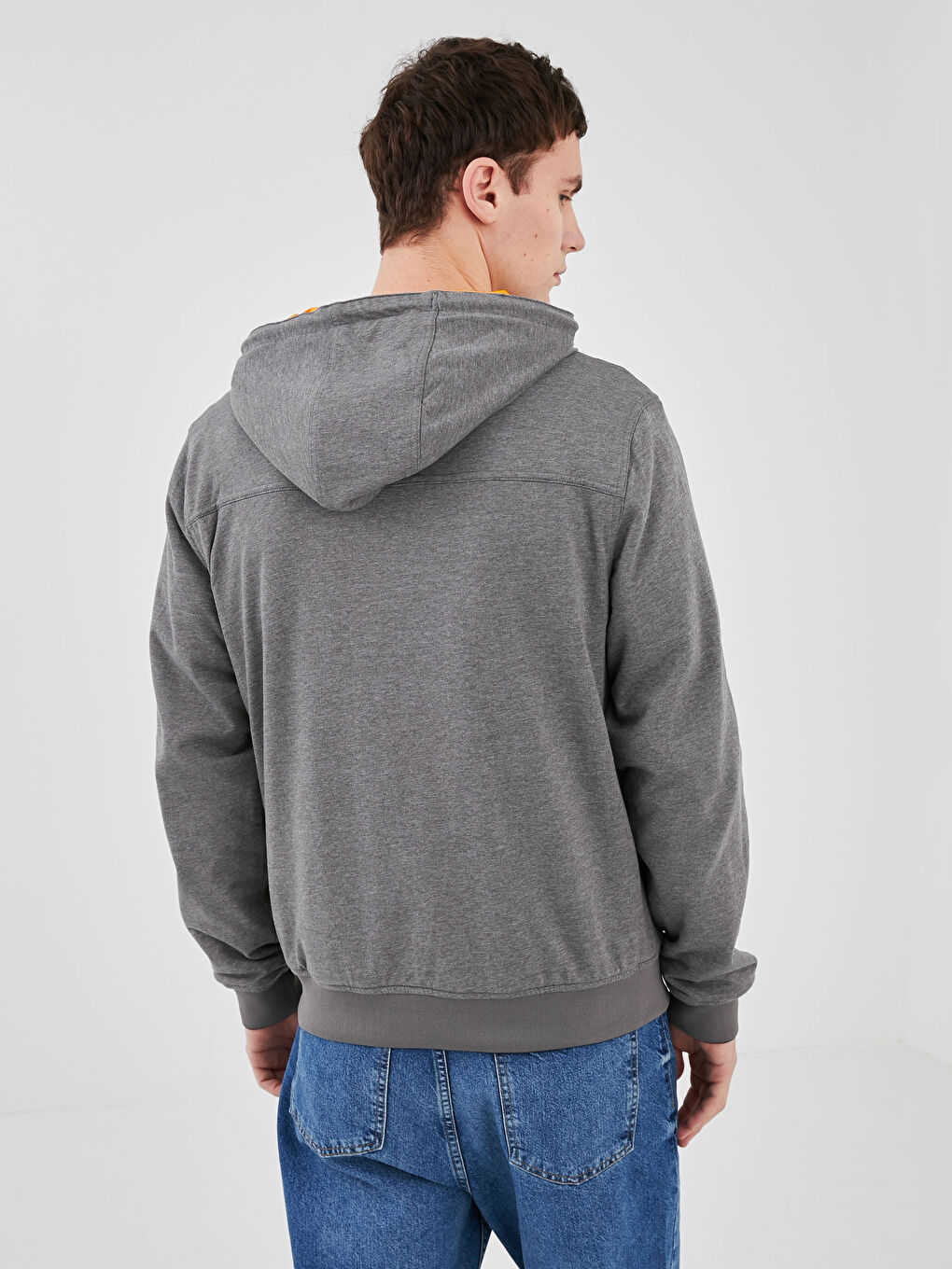 Стандартный крой, тонкий мужской дождевик с капюшоном-3