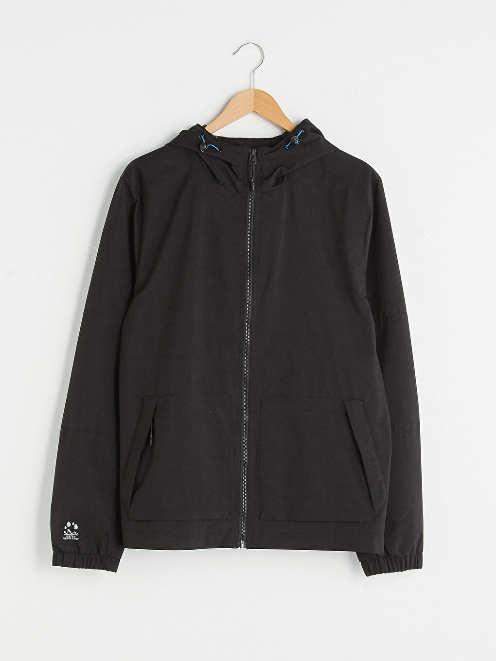 XSIDE Slim Fit Hooded Thin Men's Raincoat -W10077Z8-J0F