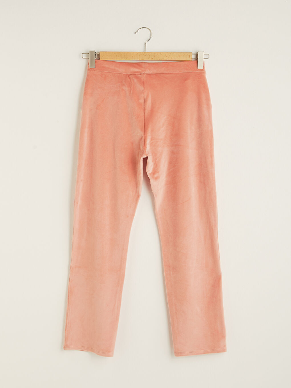 قيعان بيجامة قطيفة للسيدات بخصر مرن وجيوب بتفاصيل عادية-6