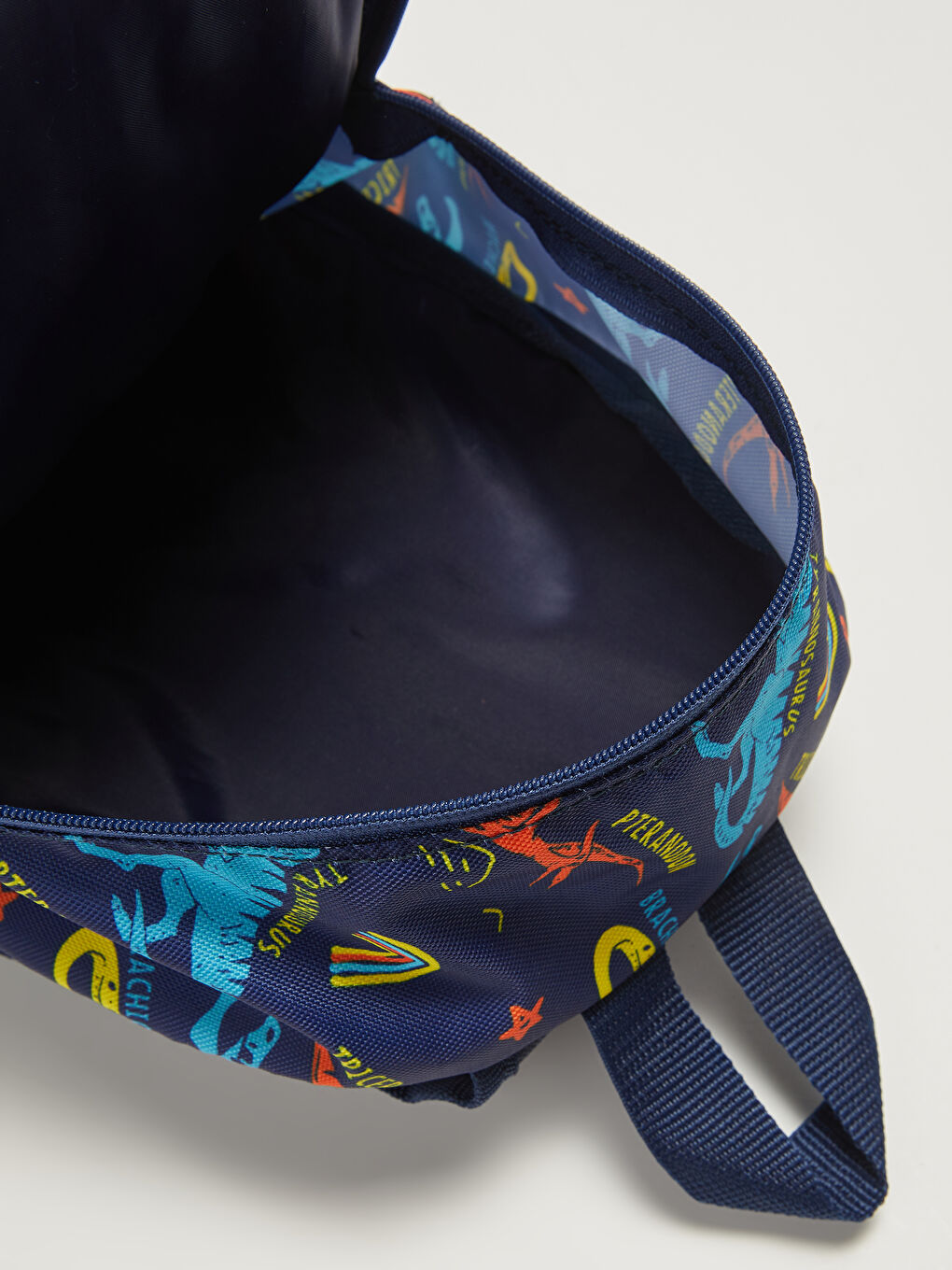 Lacivert Erkek Çocuk Dinozor Baskılı Sırt Çantası-3