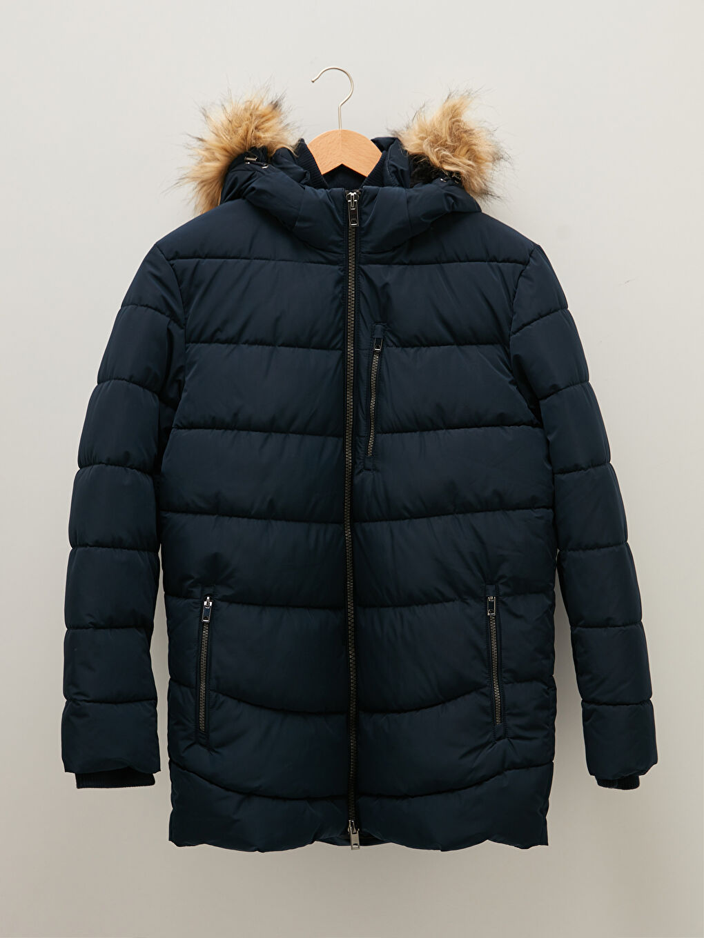 Slim Fit Hooded Men's Puffer Coat-6