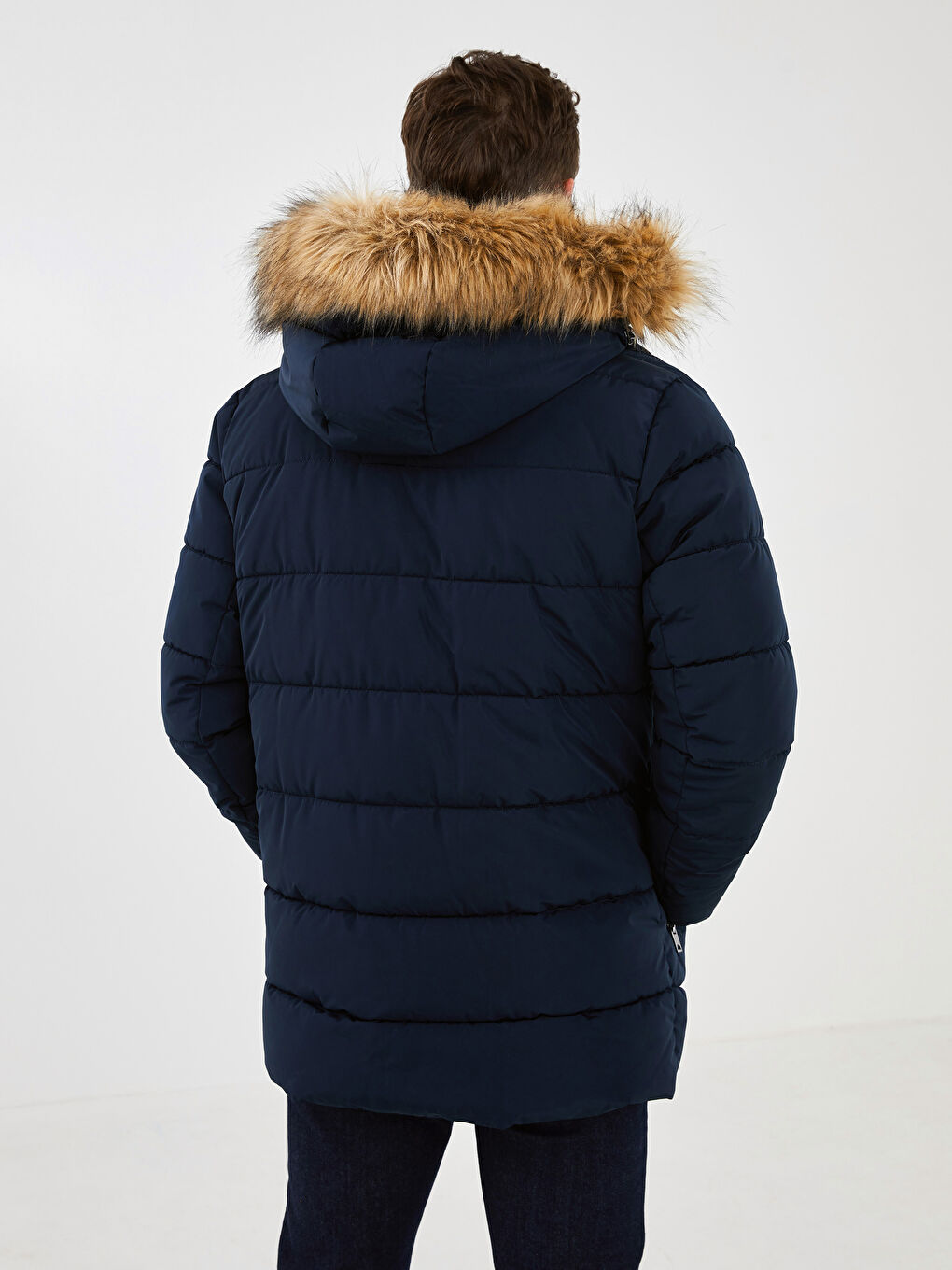 Slim Fit Hooded Men's Puffer Coat-5