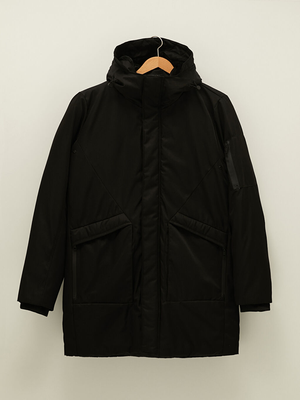 LCW Vision Slim Fit Hooded Thick Men's Parka -W10191Z8-CVL