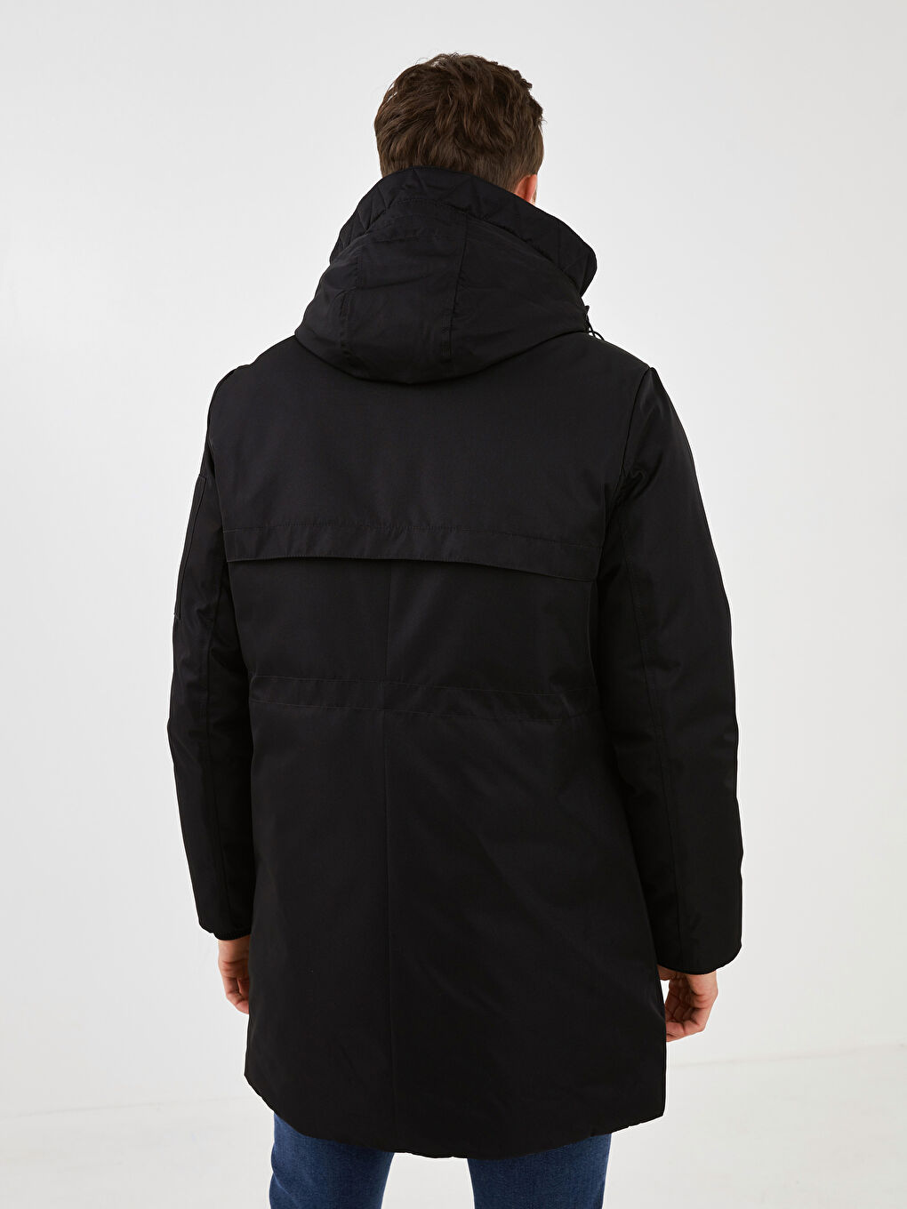 LCW Vision Slim Fit Hooded Thick Men's Parka -W10191Z8-CVL